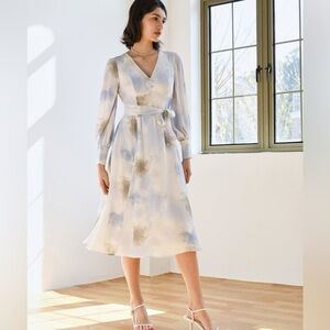 Petite Studio Blythe Dress Blue Watercolor XXS